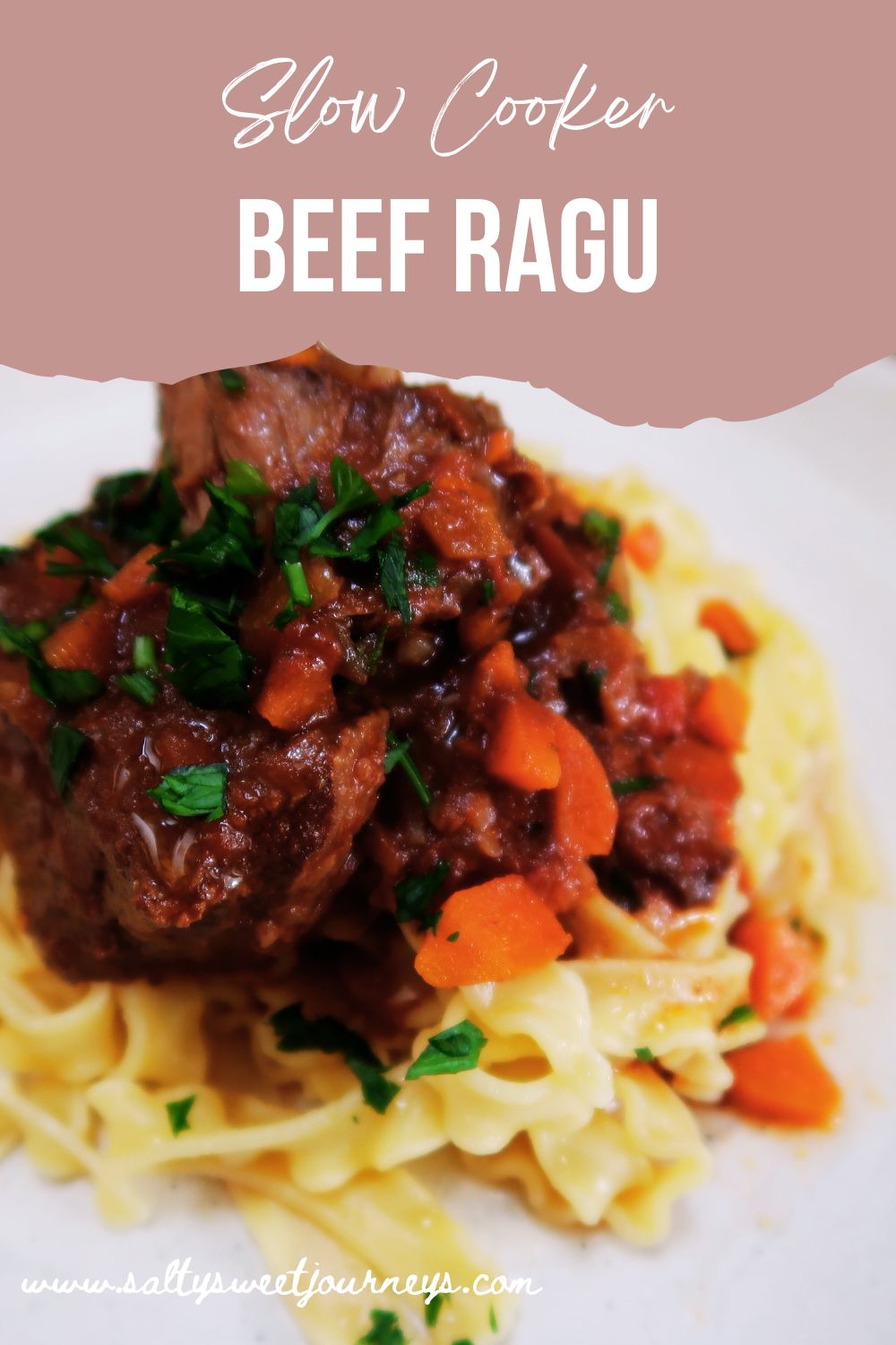 Slow cooker beef ragu recipe