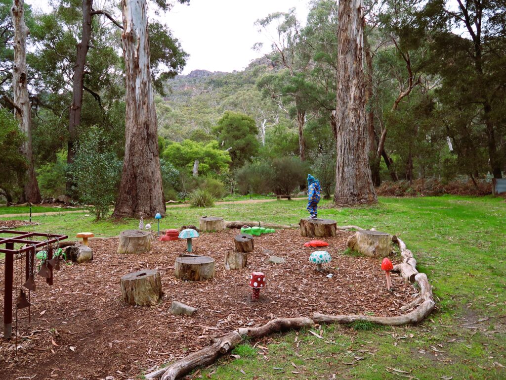 One of the installations at the Halls Gap Botanical Gardens and one of the Top 3 things to do in the Grampians