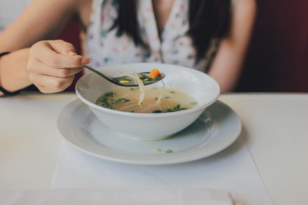 chicken soup can be made from the water that is used for boiling the wings