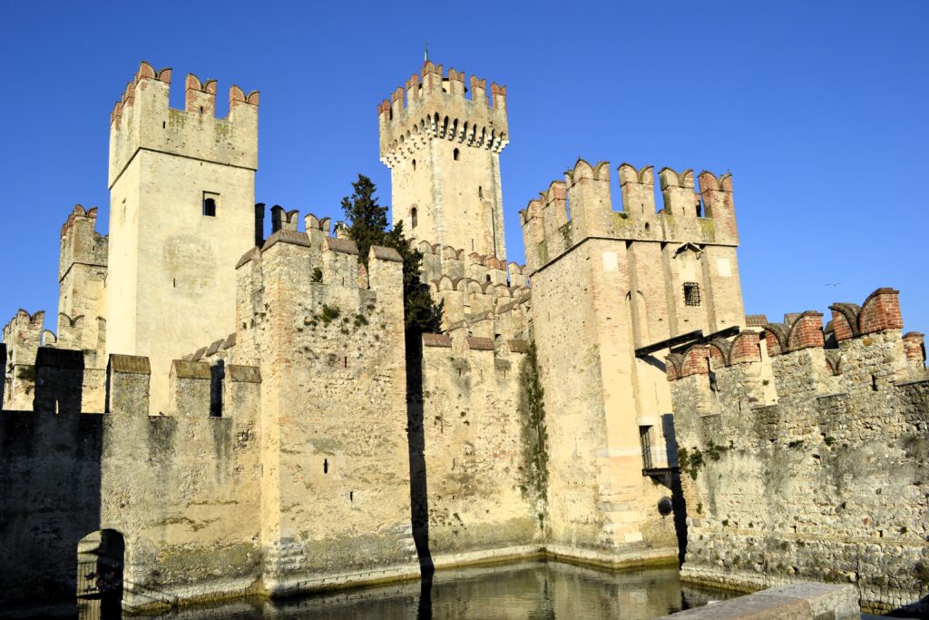 scaliger castle in lake garda