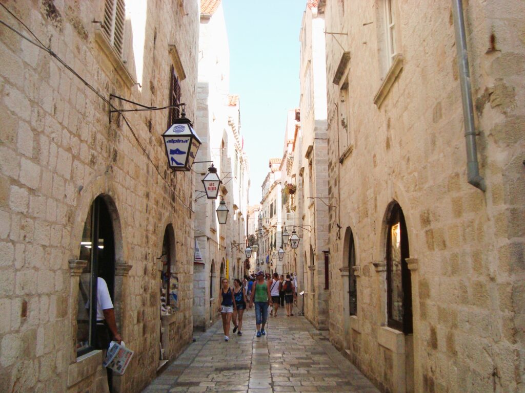 Dubrovnik cobbled streets