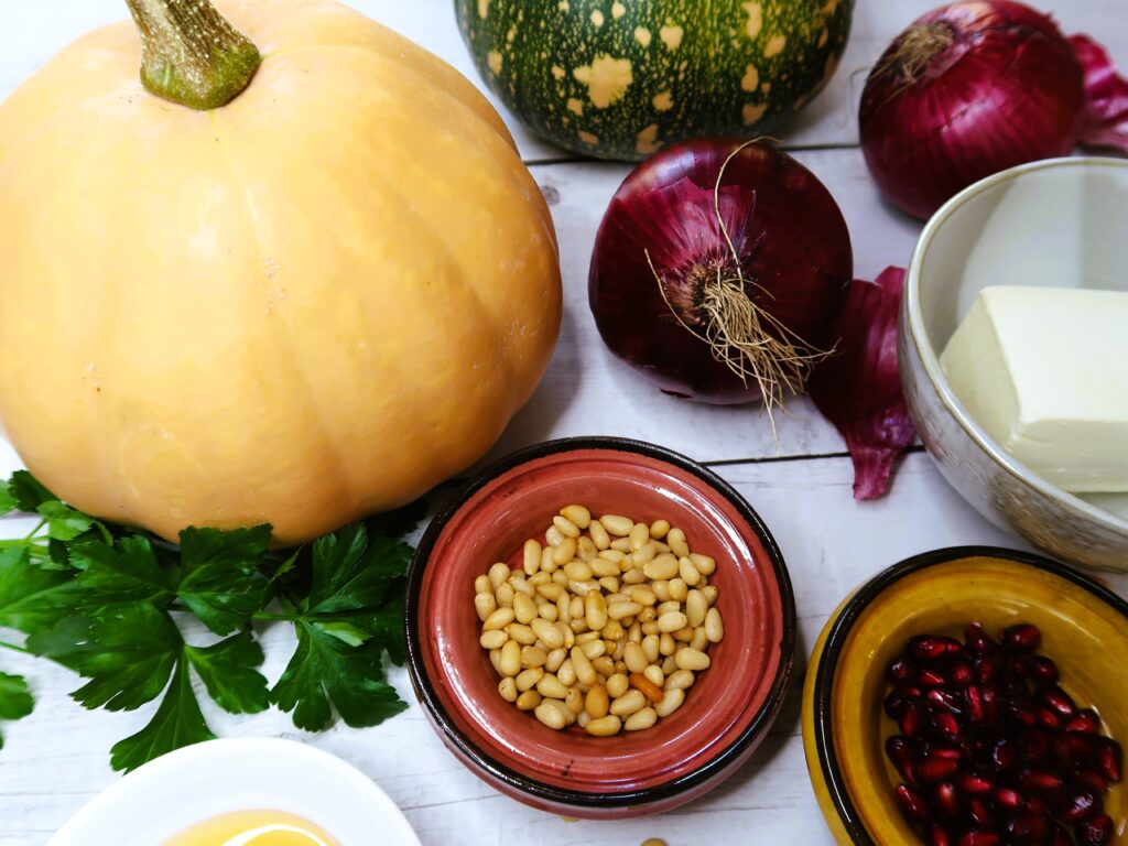 ingredients for this roasted pumpkin recipe