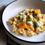 risotto with pumpkin and bacon