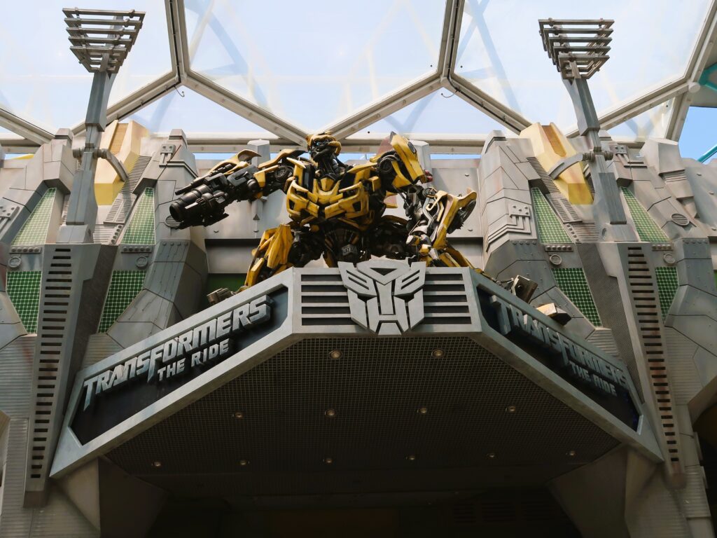 Transformers the ride, a popular ride for young kids visiting universal studios singapore