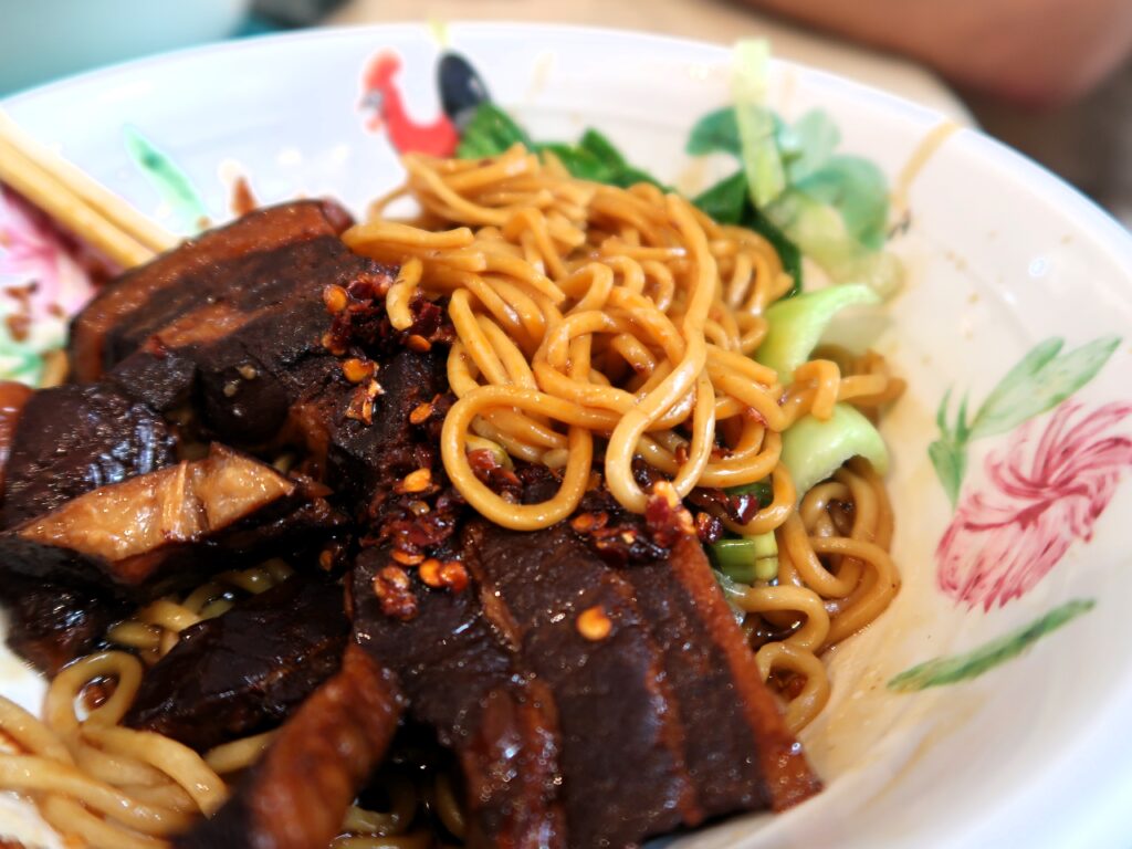 Braised Pork Belly and Noodles