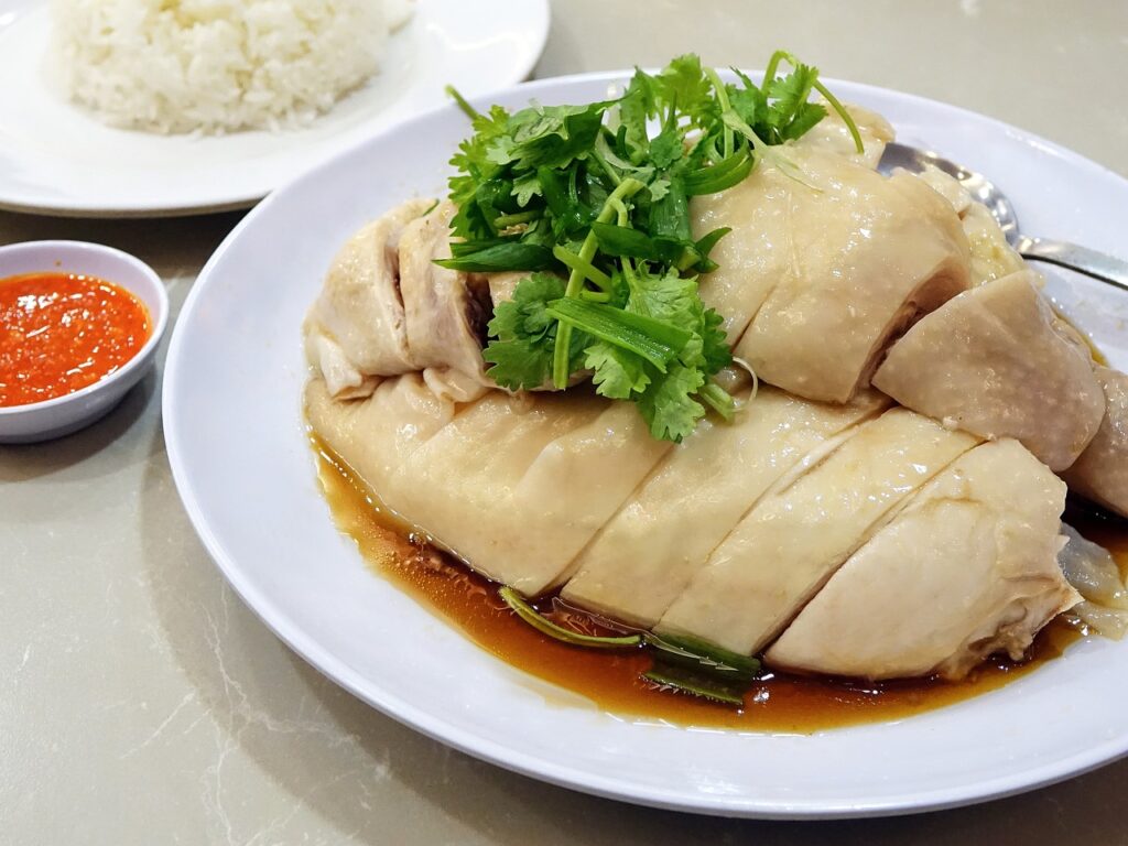 chicken rice, the ultimate classic hawker dish of singapore