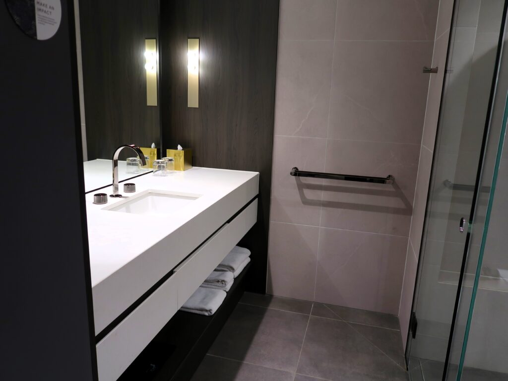 Bathroom at Marriott Docklands Melbourne