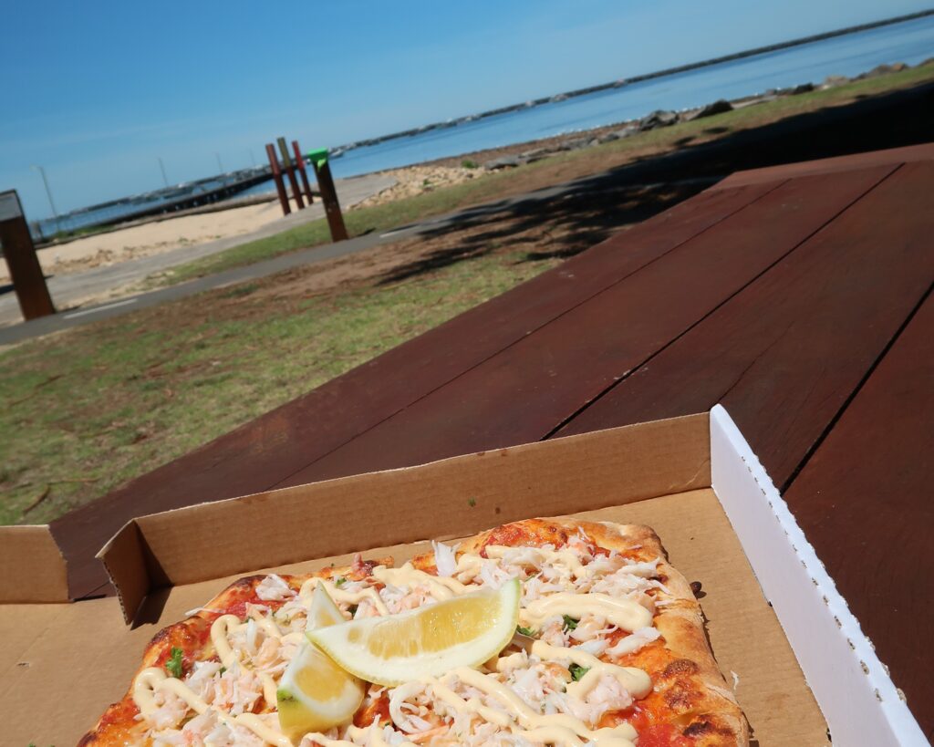 cray pizza from a local restaurant in Port MacDonnell