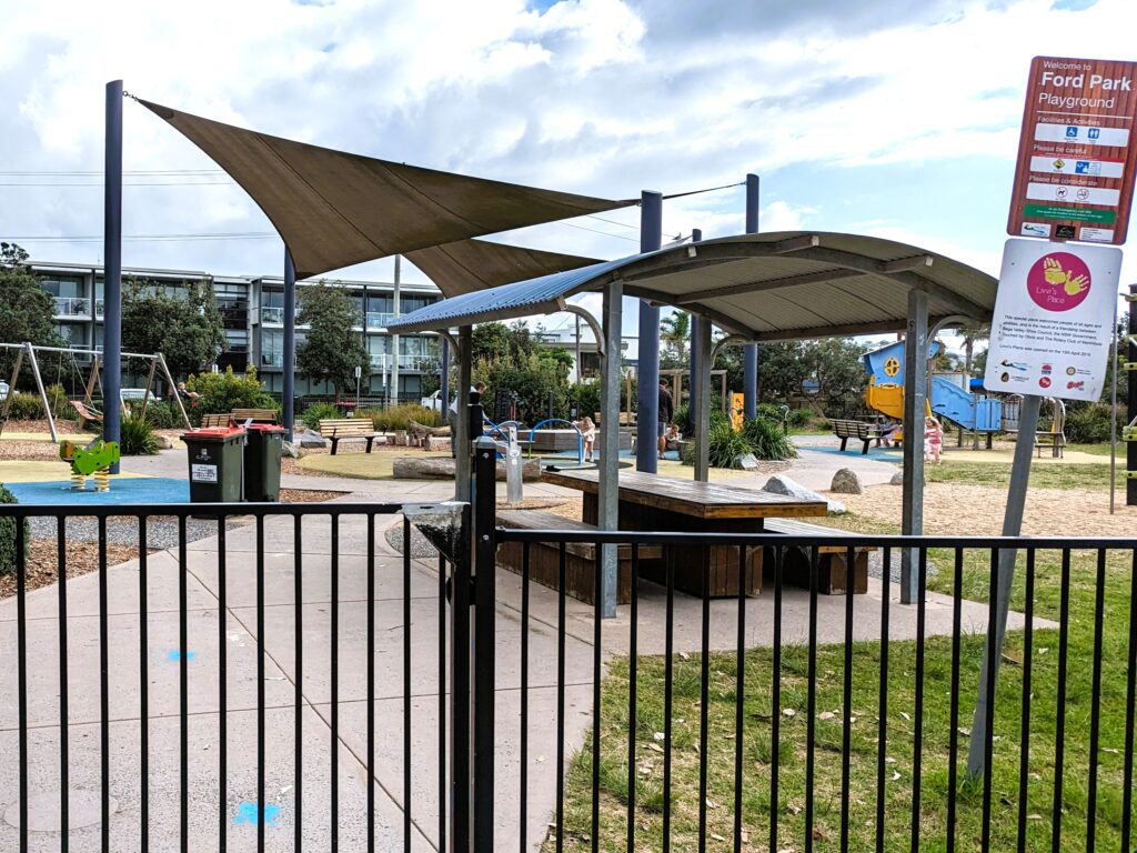 Ford Park, a popular family playground in Merimbula 