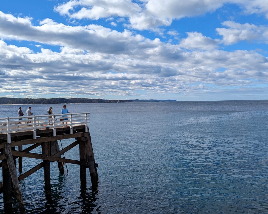 Tathra wharf, an ideal spot for fishing in Merimbula