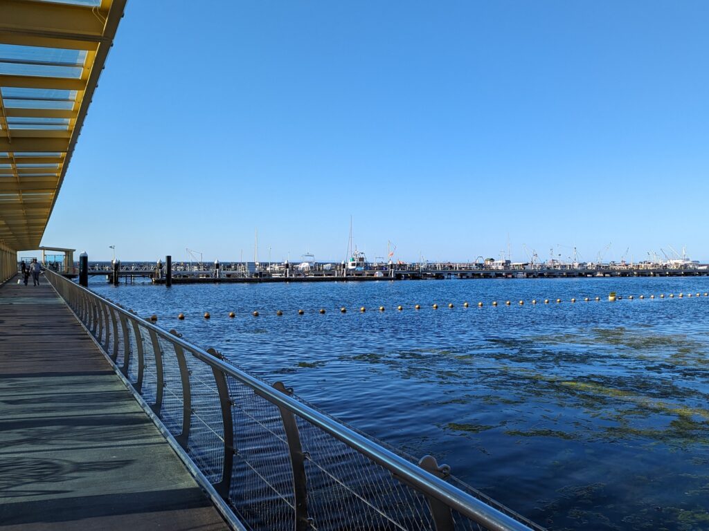 The renovated Portarlington Pier