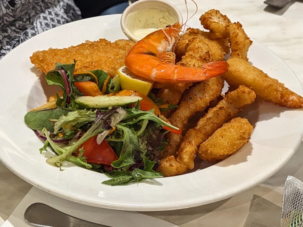 Seafood platter in Merimbula